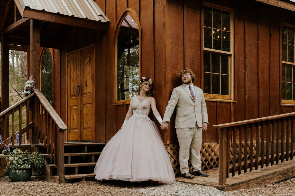 A mountain open air wedding