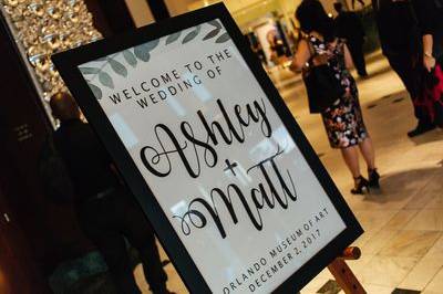 Wedding signage