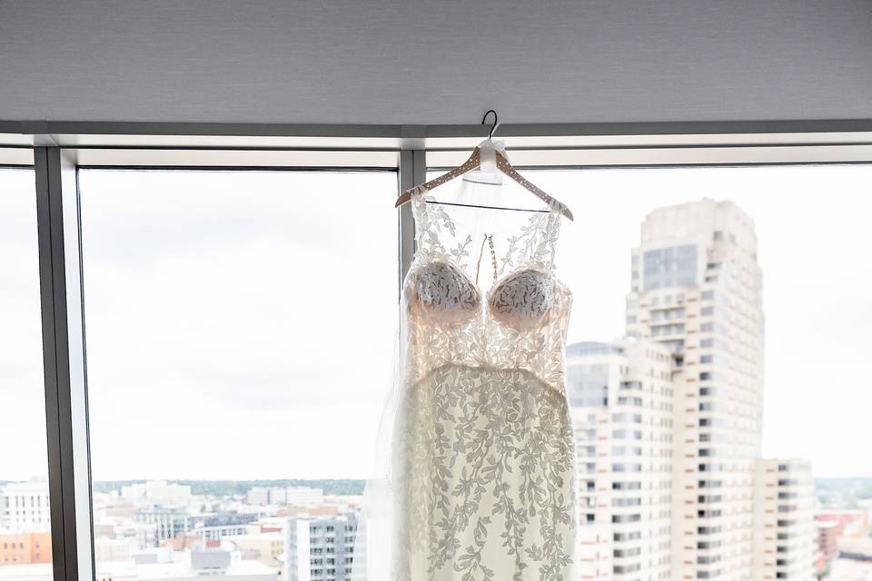 Dress hanging