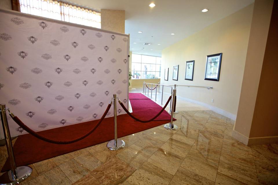 The red carpet