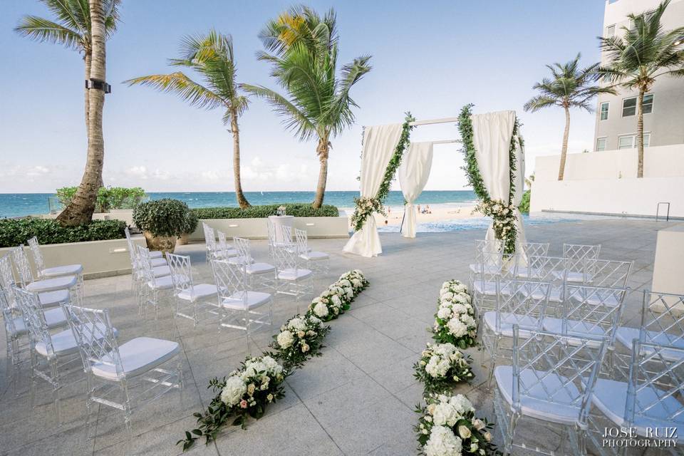 Ceremony by the beach