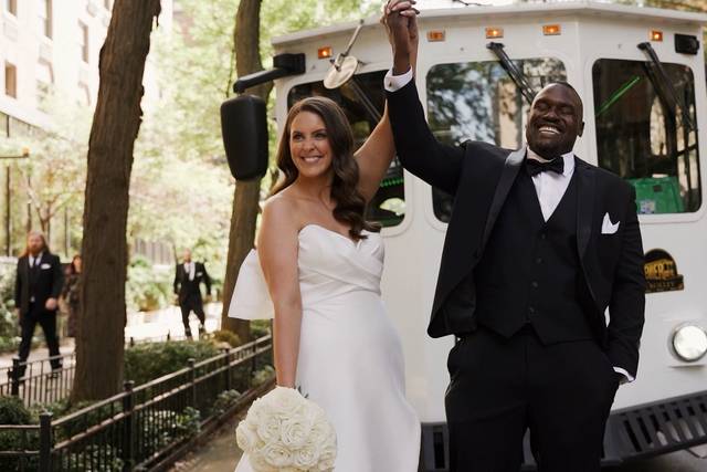 Triumphant chicago couple