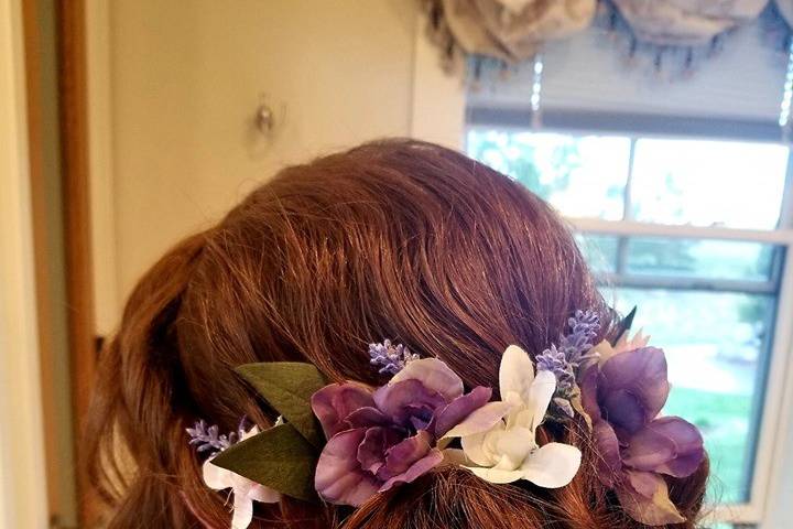 Floral hair designs