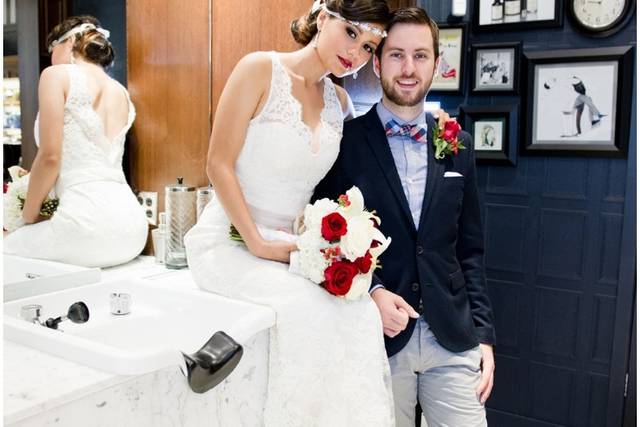 Bride and groom