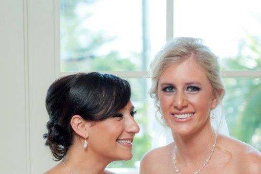 Bride and friend