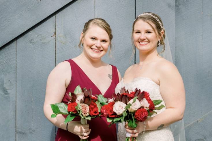 Beautiful Bride & Bridemaid