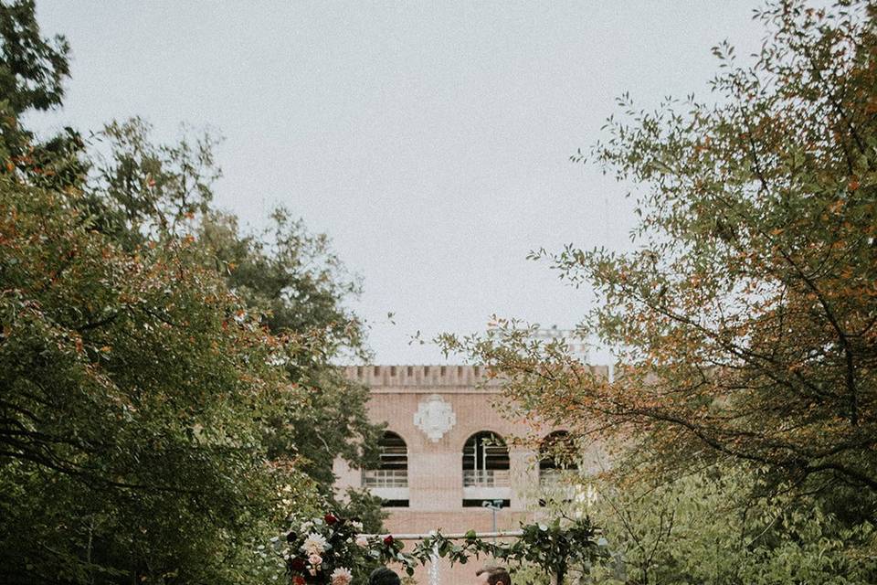 Ceremony in Stoner Courtyard