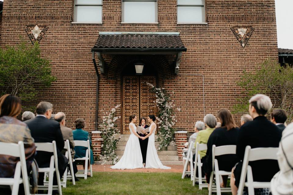 Ceremony in Stoner Courtyard