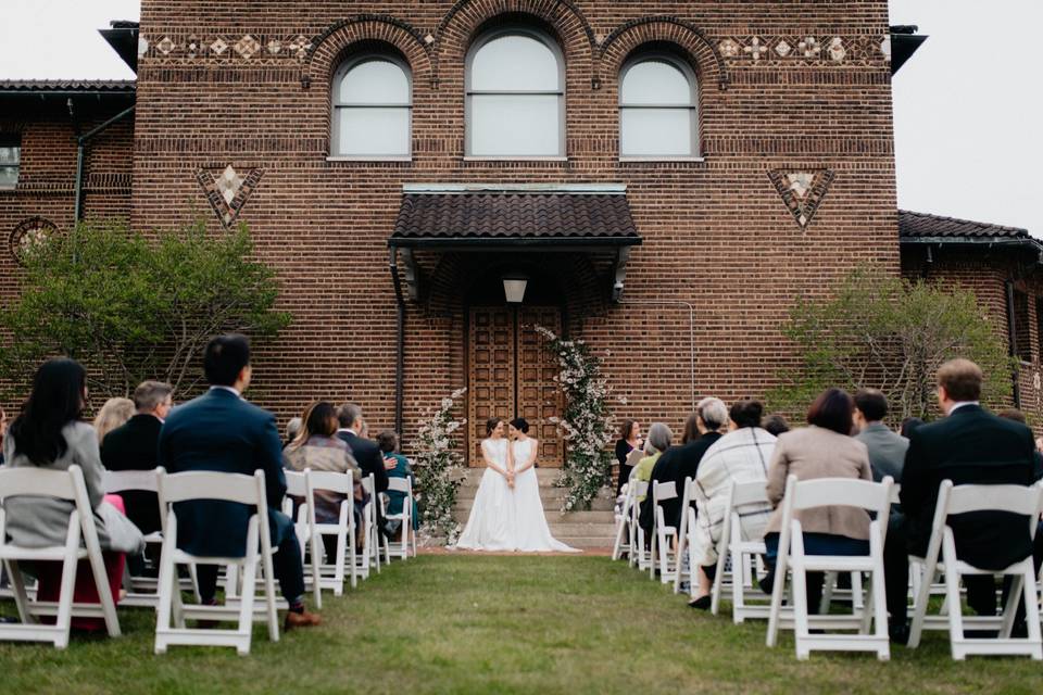 Ceremony in Stoner Courtyard