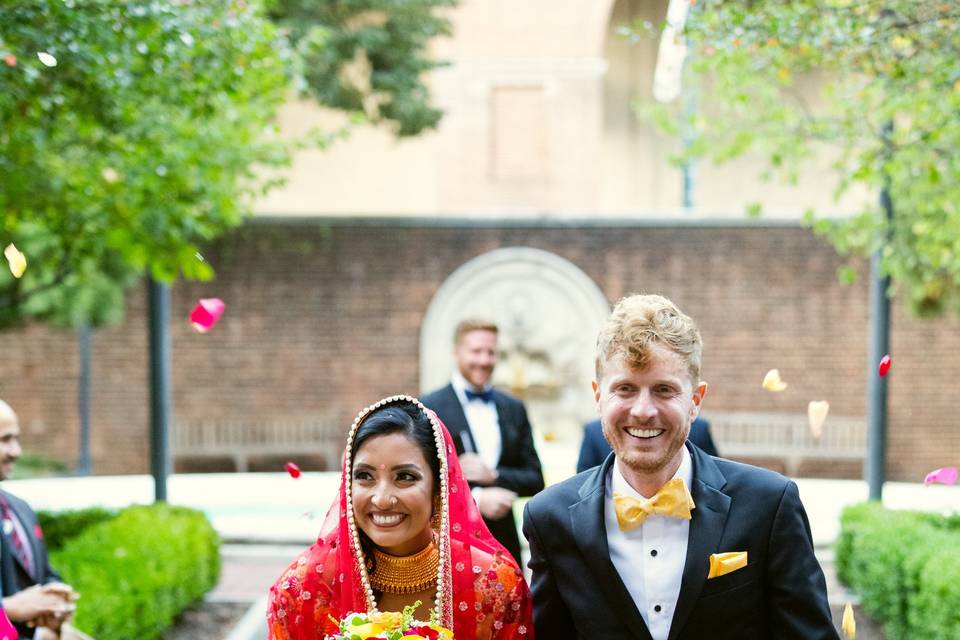 Aisle walk in Stoner Courtyard