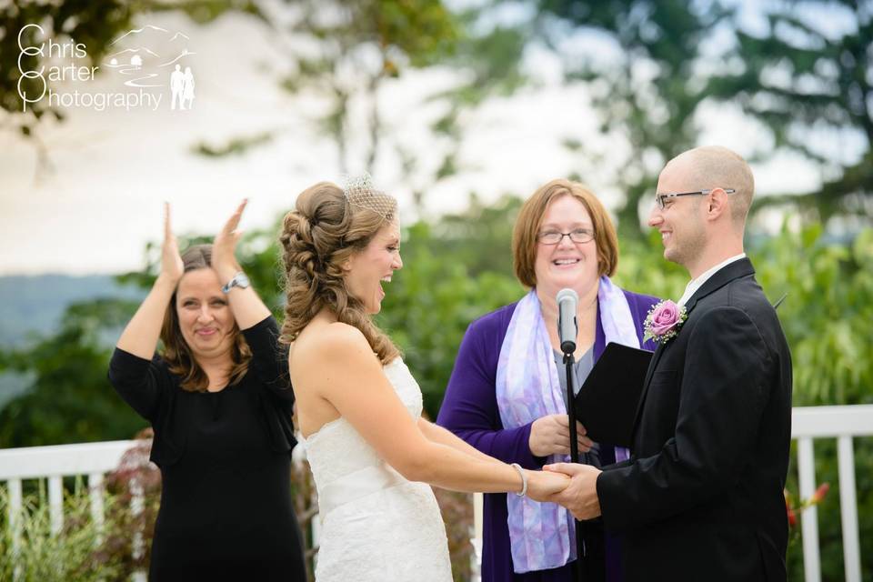 Ceremony with sign interpreter