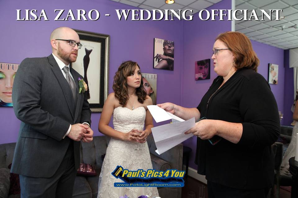 Personalized Ceremonies by Rev. Zaro