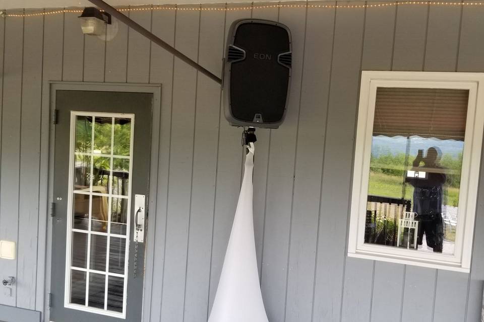 Remote speakers for patios and second or third rooms/floors