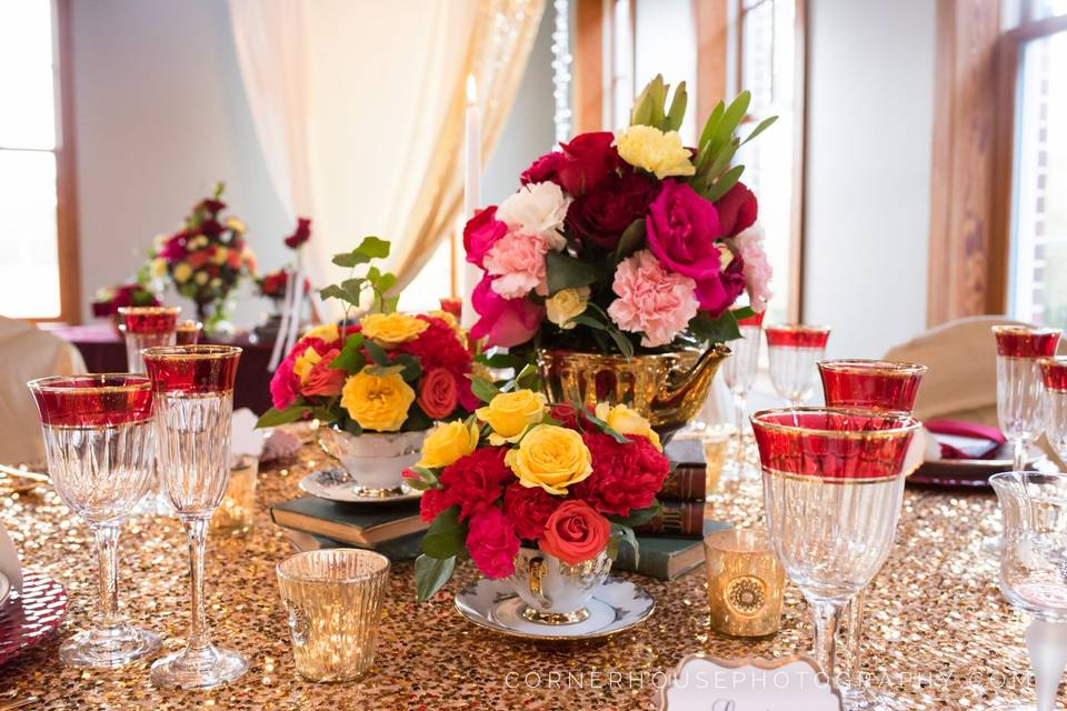 Red and Gold Wedding