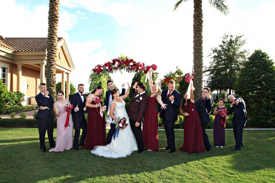 Beautiful Burgundy Wedding