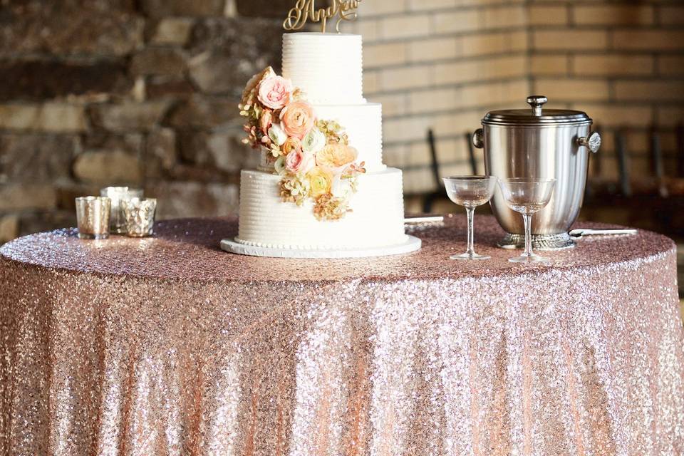 Wedding table setup