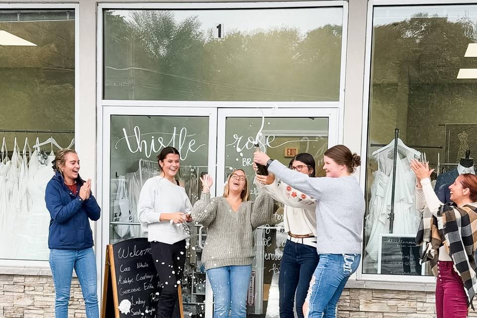 Popping bubbly in Plainville