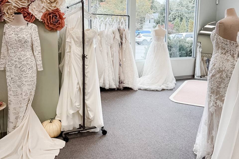 Our Plainville bridal shop