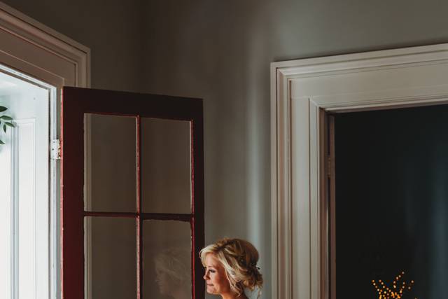 Full-length bridal portrait