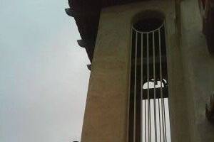 The bell tower. After being married, couple rings the bell, so their love can be heard all over the hills of Austin.