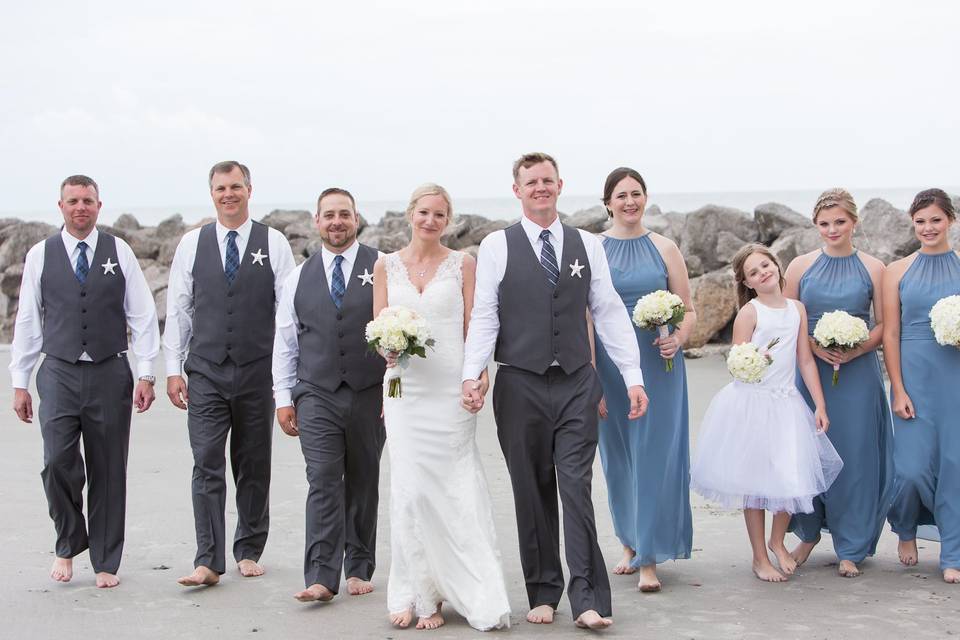 MCG - Folly beach bridal party