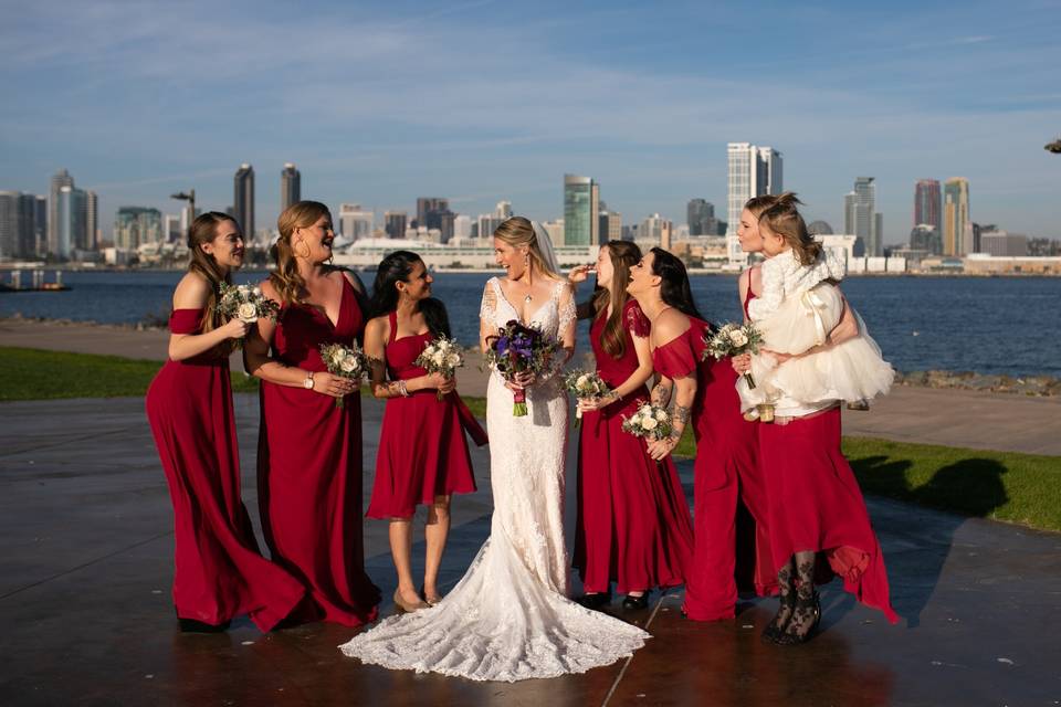 Just a bride & her girls