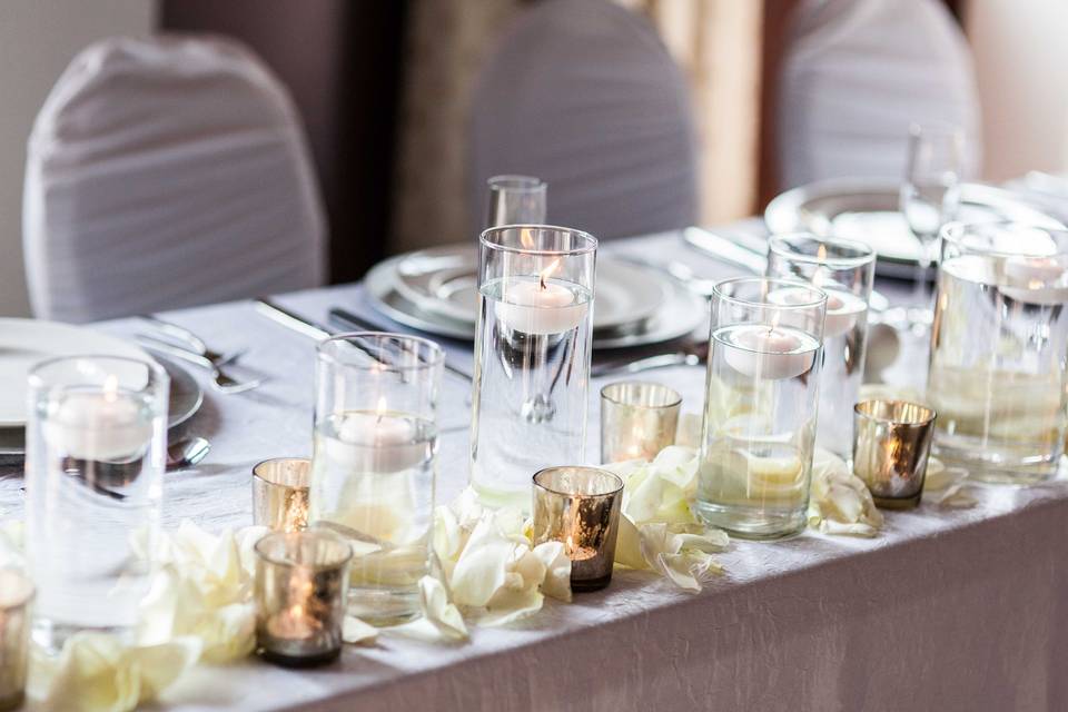Table candle decoration