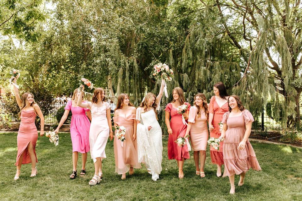 Colorful Wedding Party