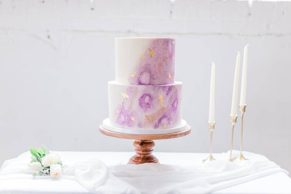 Purple Wedding Cake