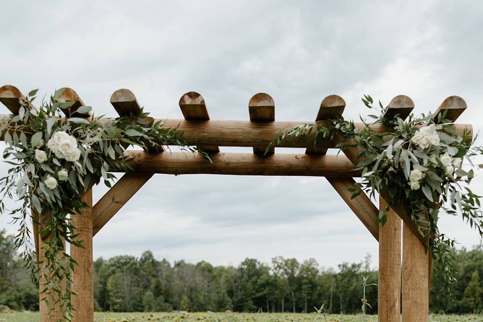 Arbor in the garden