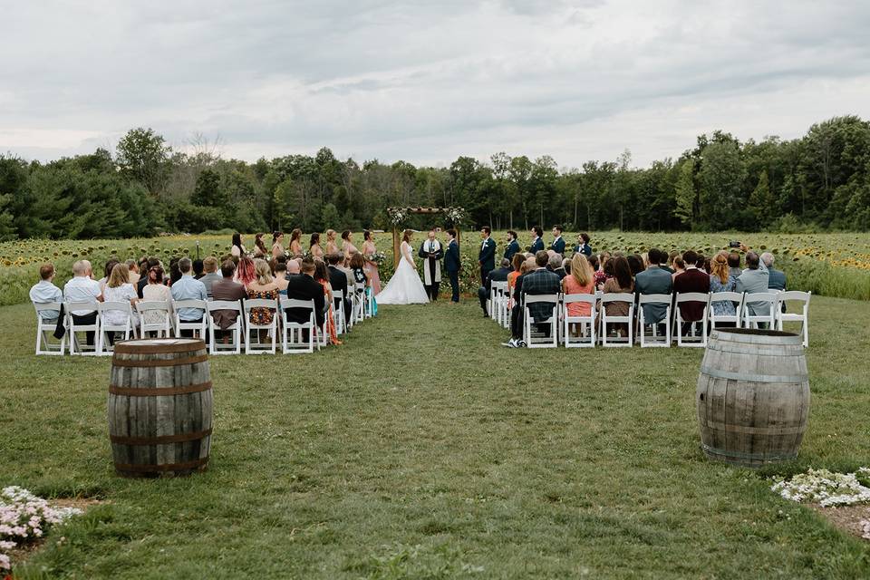 Ceremony in Garden