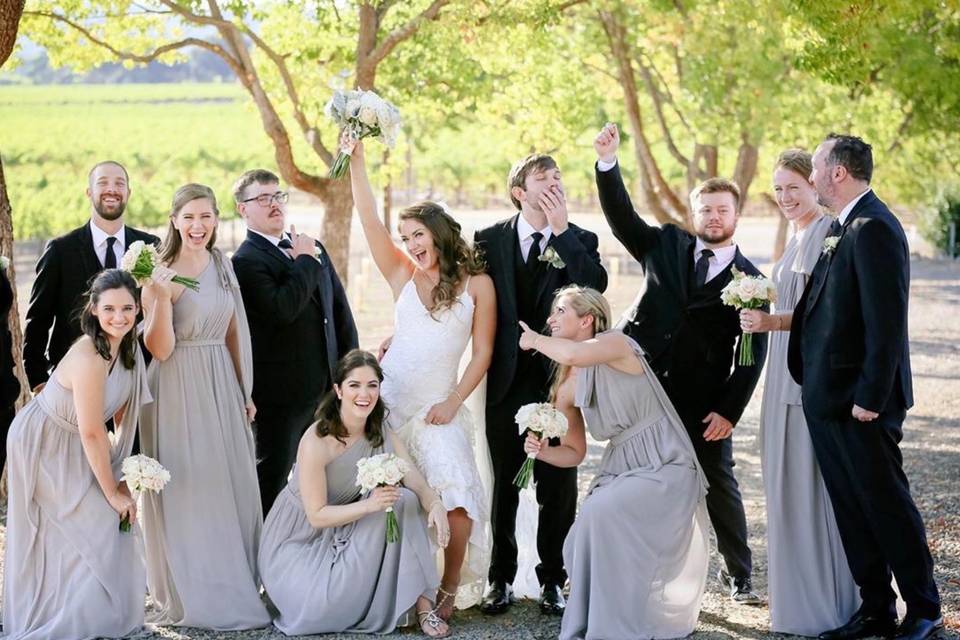 Bridal party fun