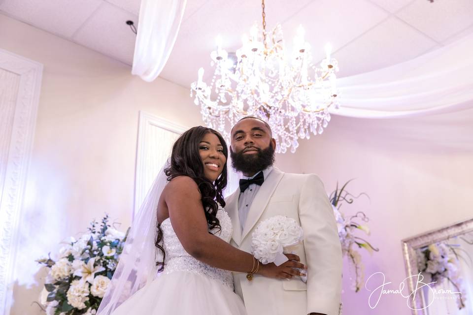 Bride and groom portrait