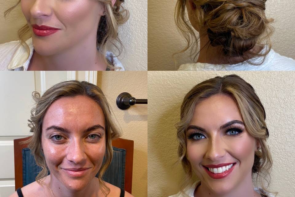 Bridesmaid before & After