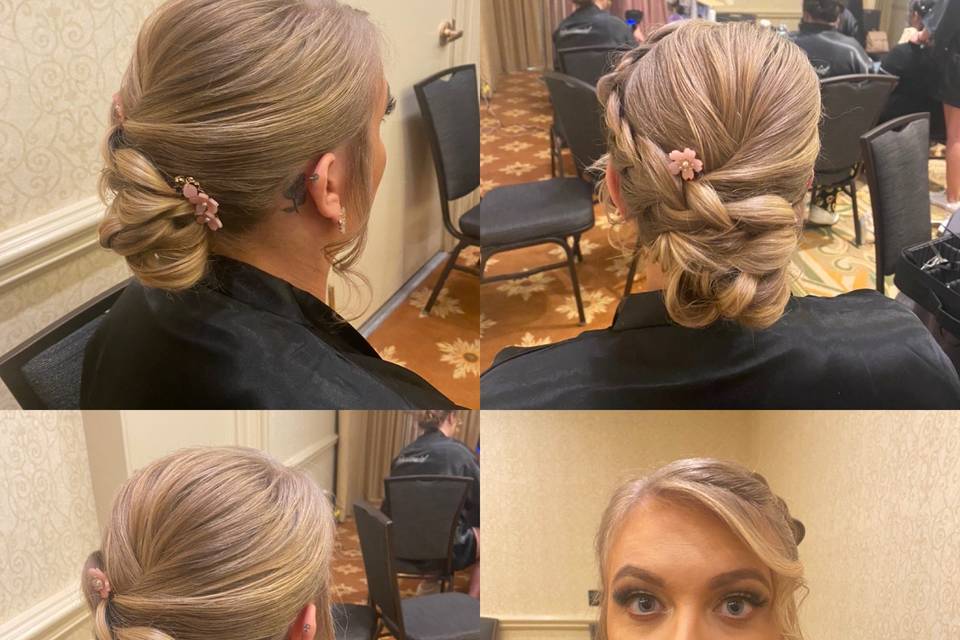 Bridesmaid Low bun