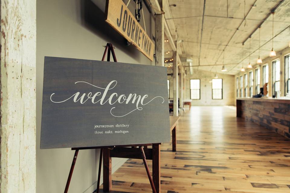 Welcome sign