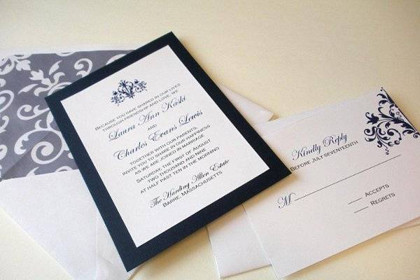 Customized Wedding Invite w/ RSVP Card