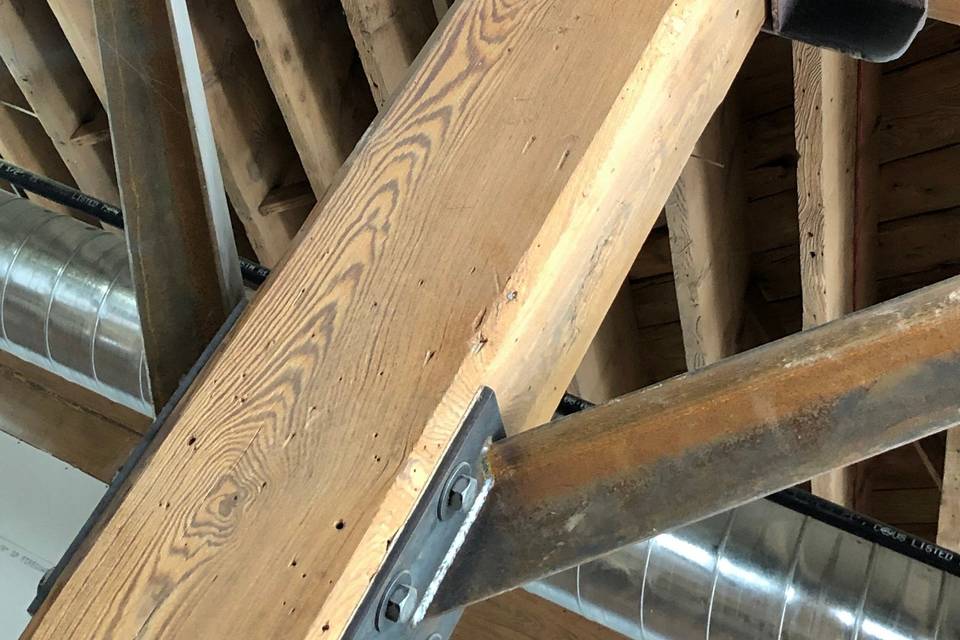 Original wood beams