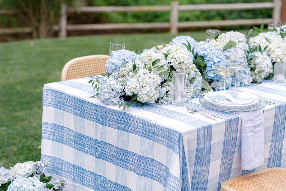 Blue Wedding Reception