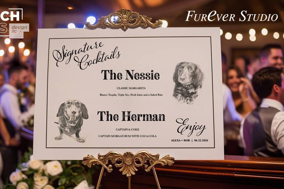 Custom Pet Portrait Signs