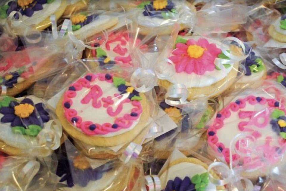 Monogram Sugar Cookie Favors