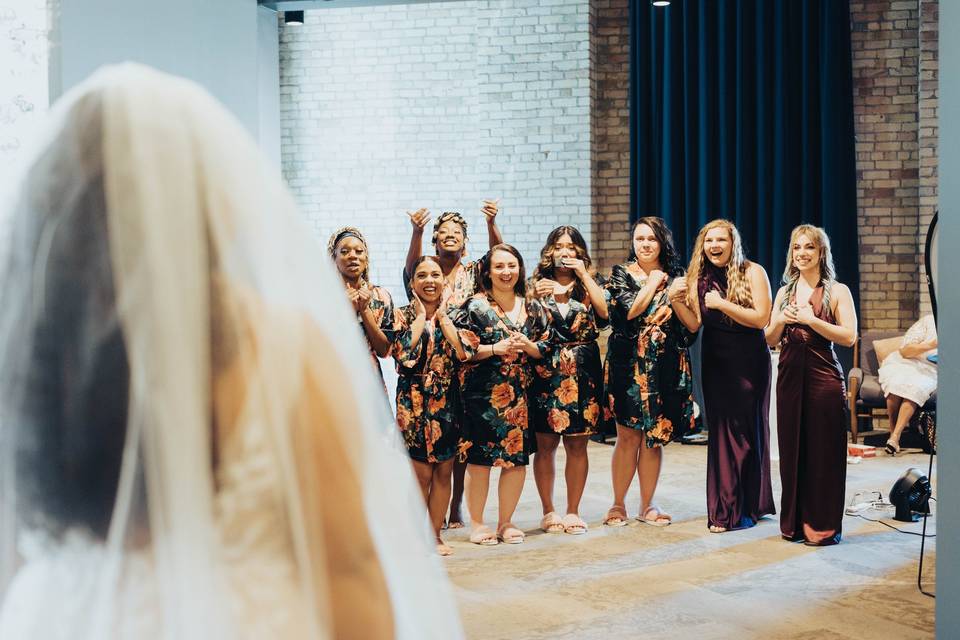 Wedding Party Getting Ready