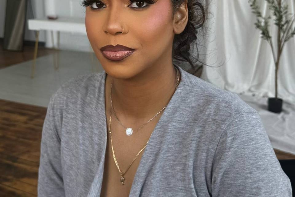 Soft glam + hair
