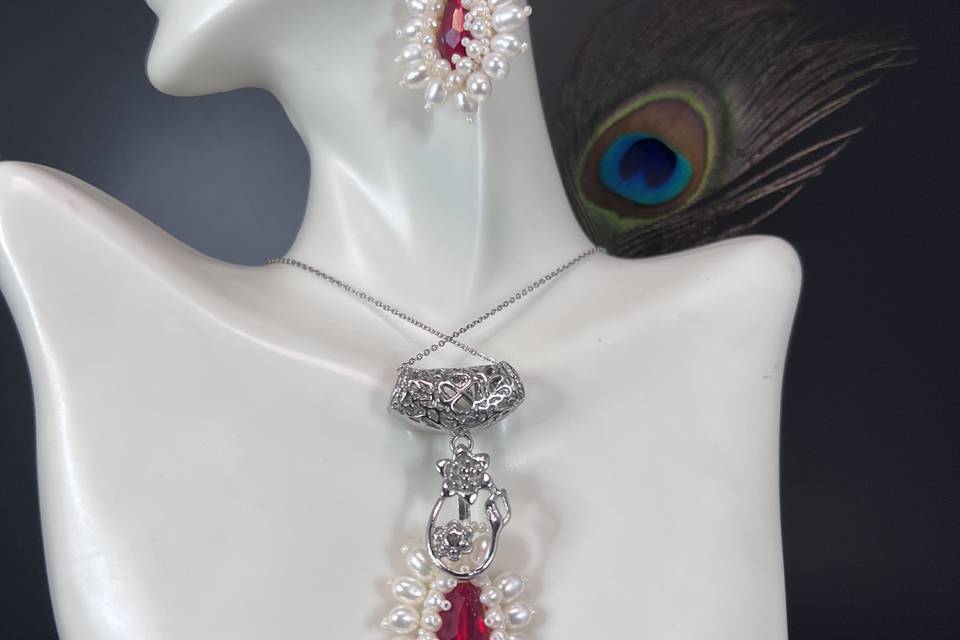 Victorian Red Bridal Jewelry