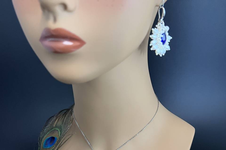 Victorian Blue Bridal Jewelry