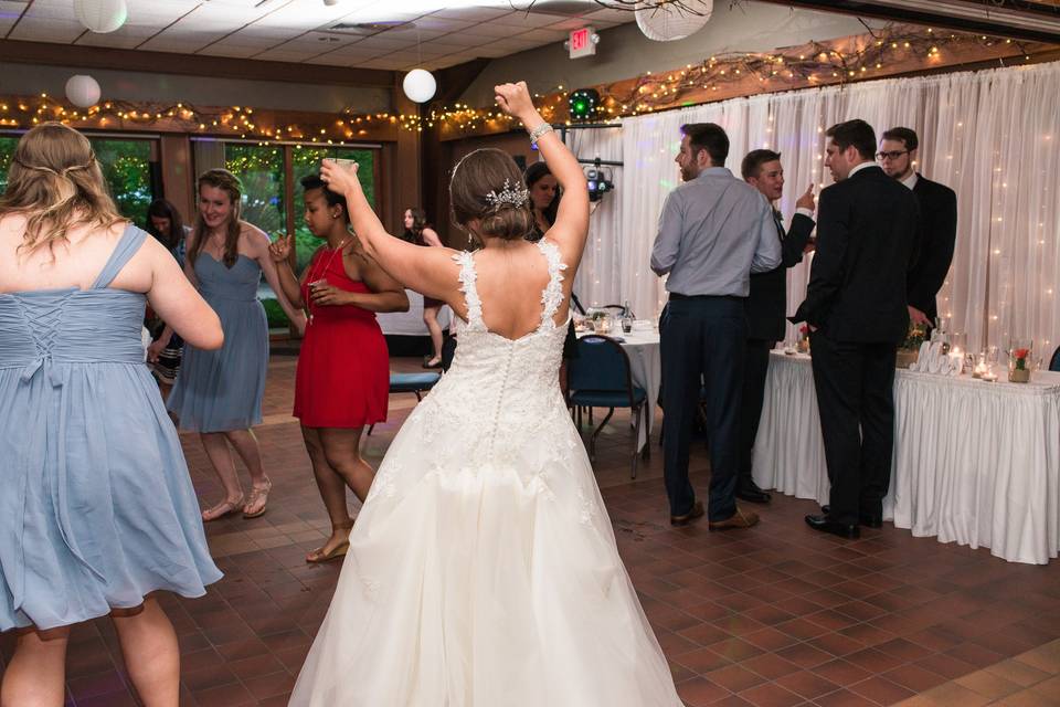 Dancing bride