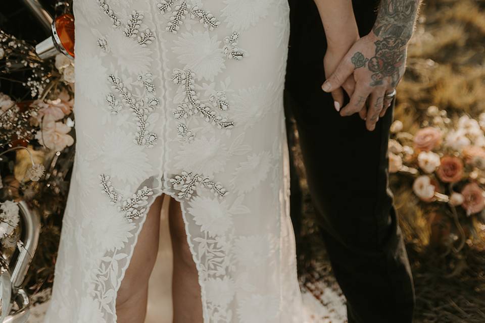 Rue de Seine embroidered gown