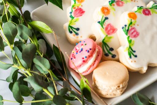 Watercolor sugar cookies