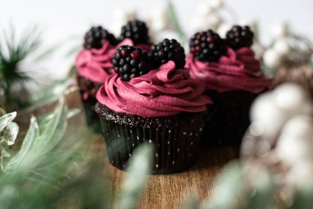 Blackberry cupcakes