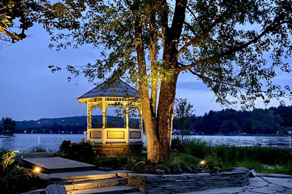 Gazebo and Lake Carey